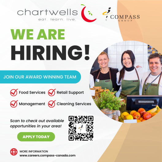 Chartwells is hiring flyer