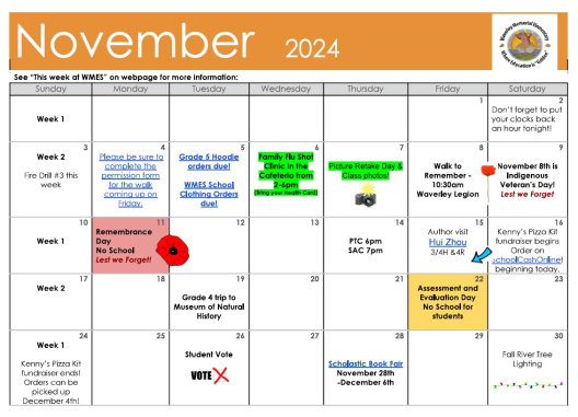 November Calendar