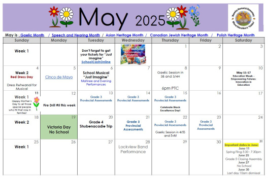 May Calendar